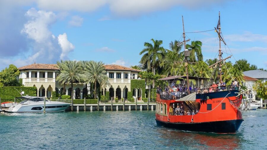 Miami Pirate Boat Cruise: Skyline & Millionaire Homes - Millionaire’s Row and the best photo angles