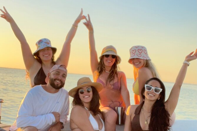 Miami Private Sunset Cruise by The Cleat with Champagne - Key Biscayne and the route toward No Name Harbour