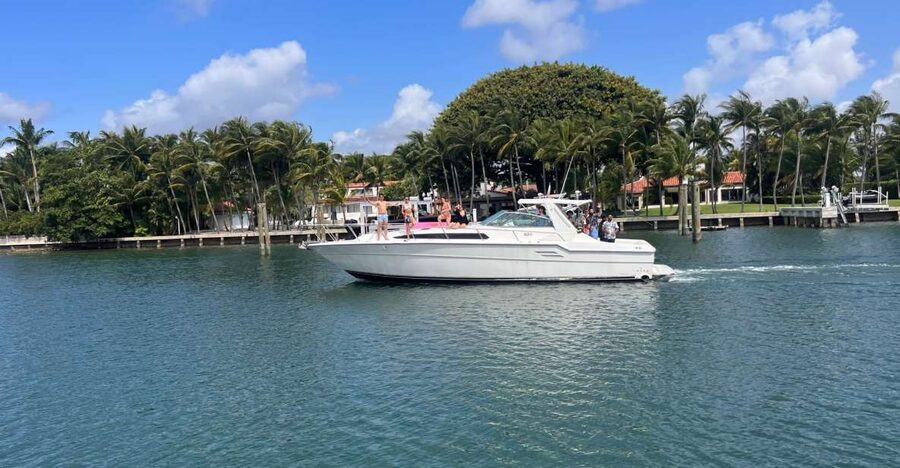 Miami: Private Yacht Rental Tour with Dolphins and Snorkel - A private yacht view of Miami Beach