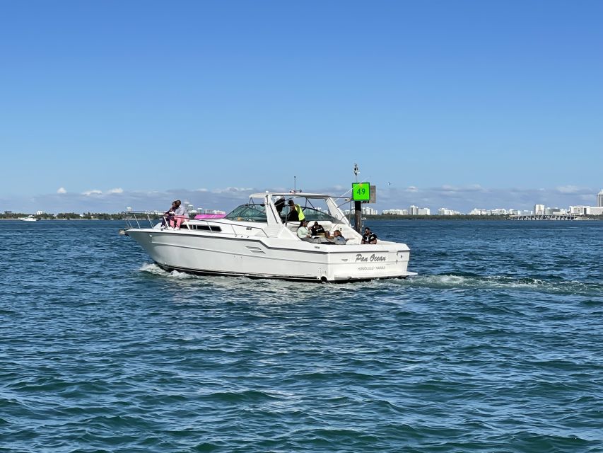 Miami: Private Yacht Rental Tour with Dolphins and Snorkel - Passing Indian Creek Island’s waterfront homes