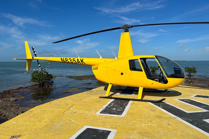 Miami Sightseeing Helicopter Tour Ride things to do Miami Beach - Biscayne Bay wildlife and blue water