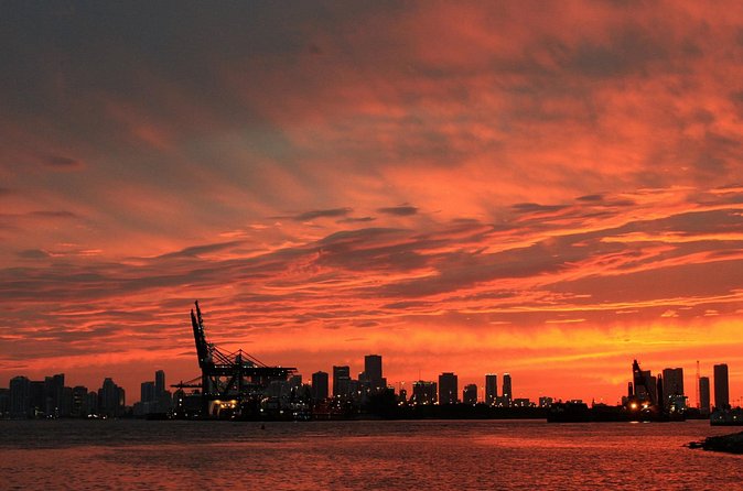 Miami Sunset and Skyline Cruise - Miami Beach Marina and its mega yachts