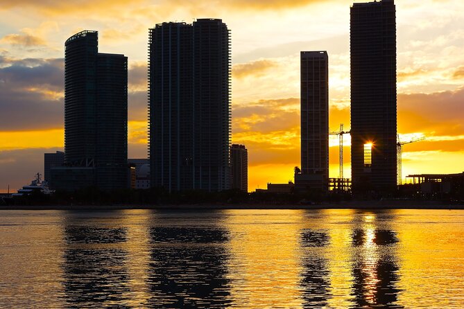 Miami Sunset and Skyline Cruise - The Miami skyline at sunset and after dark