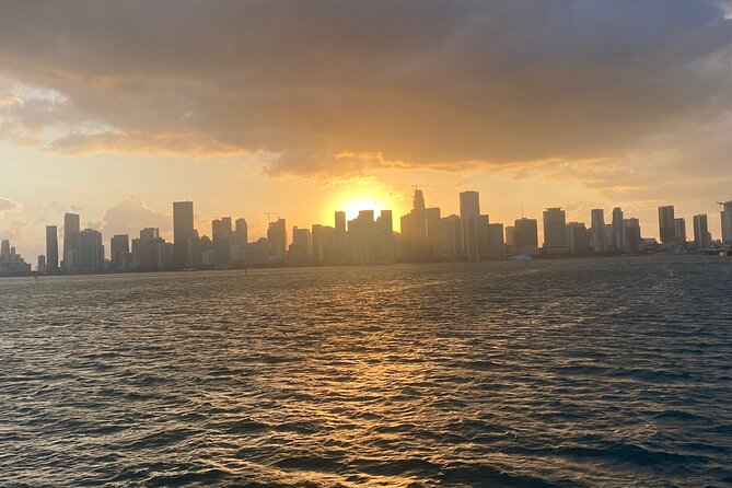 Miami Sunset Biscayne Bay and South Beach Cruise - Under the causeway toward South Beach