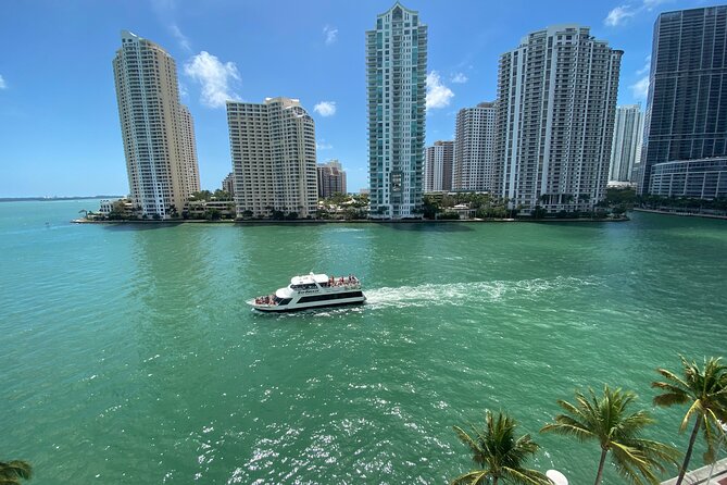 Miami Sunset Biscayne Bay and South Beach Cruise - The Miami Beach skyline from the water