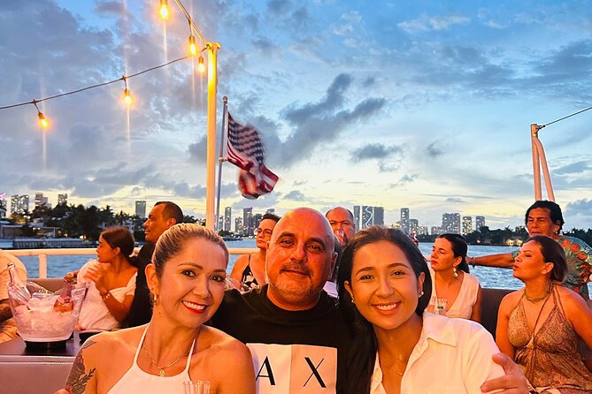 Miami Sunset Champagne Cruise with Skyline Views - Bayside landmarks before the open water