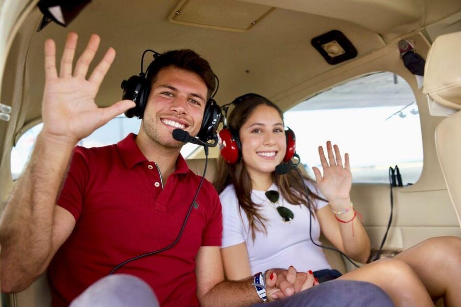 Miami Sunset: Private Luxury Airplane Tour - South Beach and Miami Beach in the evening light