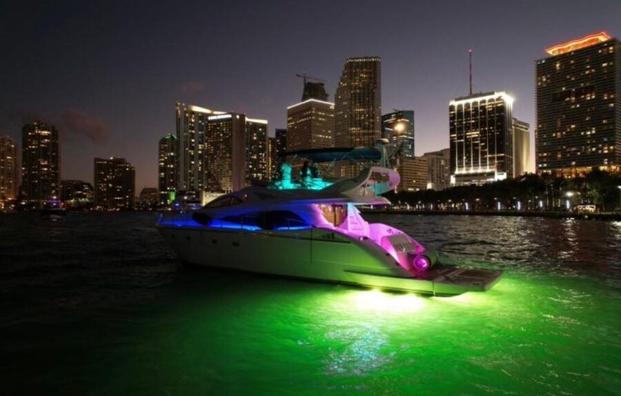 Miami Yacht Rental with Jetski, paddleboards, Inflatables - The floating island, mat, and paddleboards