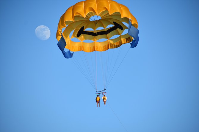 Parasailing with Miami Watersports - Captain Tom, Tommy, and the Tone of the Trip