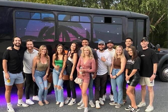 Party Bus Adventure through 305 Promotions - What the purple-lit bus feels like inside