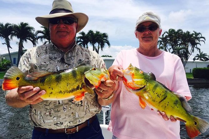 Peacock Bass Fishing Trips Near Key Largo - What a private boat changes for two people