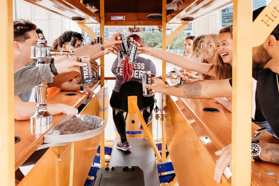 Pedal Pub Miami: Art District Party Bike Pub Crawl - Starting at Astra, the pink landmark in Wynwood