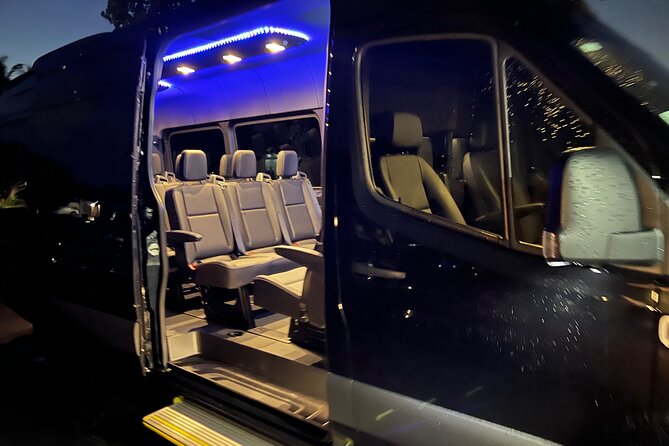 Port of Miami Private Transfer to Florida up to 14 passengers - Inside the Mercedes van for large groups