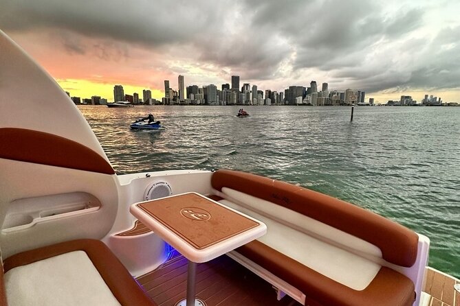 Private Captained Boat Tour in Miami for up to 12 passengers - The boat setup is simple but practical