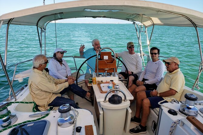 Private Sailing on the Miami Bay - Biscayne Bay - Elliott Key turns the trip into a full boating day