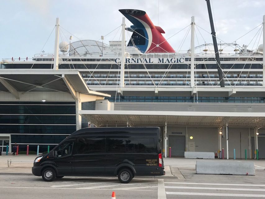 Shuttle Miami Airport/Hotel to Miami Port or Hotel 14pax - Hotel pickups cover more than the cruise port