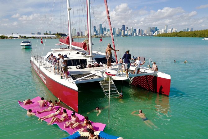 South Beach Sail Splash aboard the Caribbean Spirit - Setting sail from 401 Biscayne Boulevard