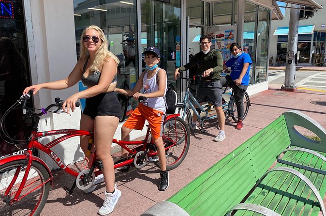 South Beach Tandem Bike Rental - Reaching Downtown Miami and Bayside Marketplace