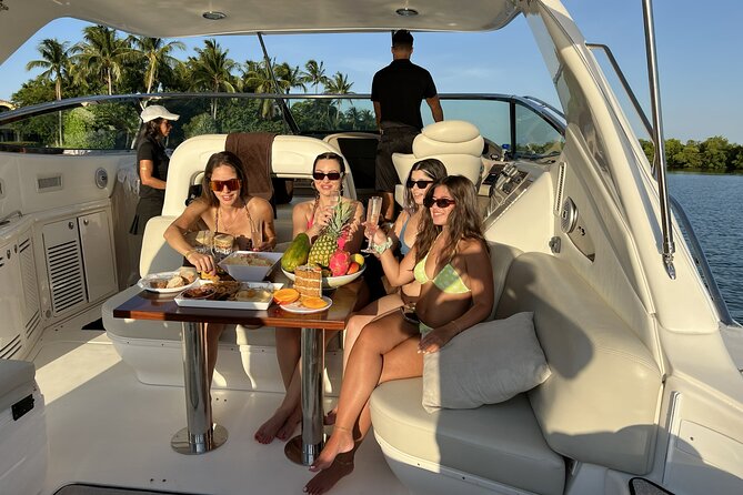 The BIG Sundancer Rental in Miami Beach - Who will enjoy this Miami yacht rental most