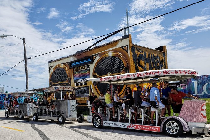 Wynwood Graffiti InstaTour on a Party Bike - Music, pedaling, and the party-bike mood